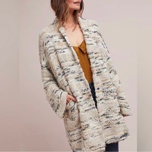 Anthropologie chunky duster open cardigan. Lightly worn. Pockets.